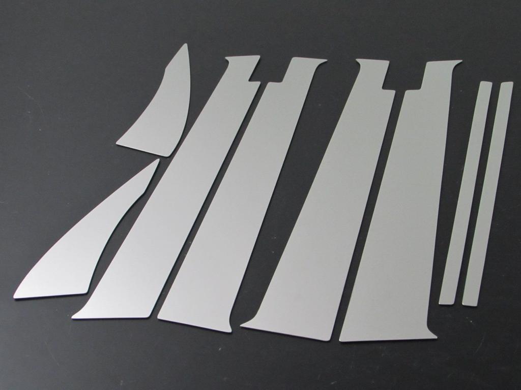 BRIGHTZ Finish Stainless Steel Pillar Panels with Visor for Mira Gino Ultra-Mirror L650S/L660S (8-Piece Set) [PIL-SIL-348] (Part Number 4812)