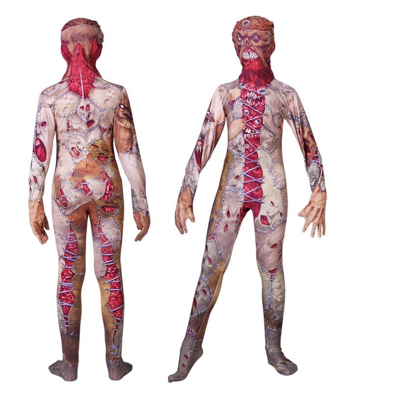 Hot-selling Halloween Horror Costumes, Clowns, Twig Mutants, Tights, Performance Costumes