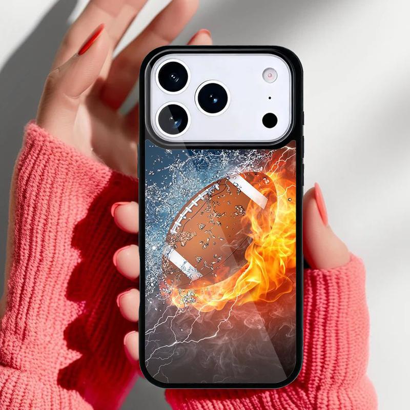 American Football Phone Case for iPhone 17 16 15 14 13 Pro Max Back Cover for 12 11 Pro Coque