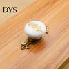 Drawer Knob Handle Thickening Comfortable Touch Round Ceramic Cabinet Cupboard Door for Furniture