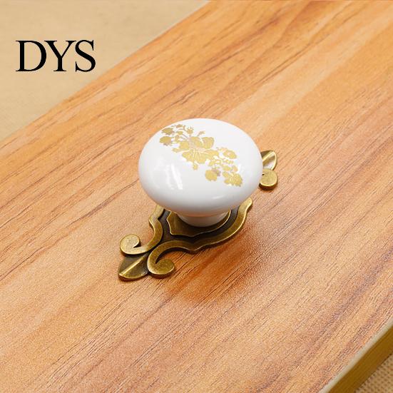 Drawer Knob Handle Thickening Comfortable Touch Round Ceramic Cabinet Cupboard Door for Furniture