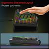 G131 RGB Ergonomic Gaming Keyboard, 69 Keys