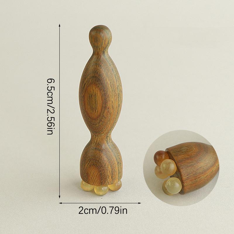 Sandalwood Gua Sha Facial Massage Tool – Lotus Seedpod-Shaped Sticks for Skin Care and Facial Physiotherapy