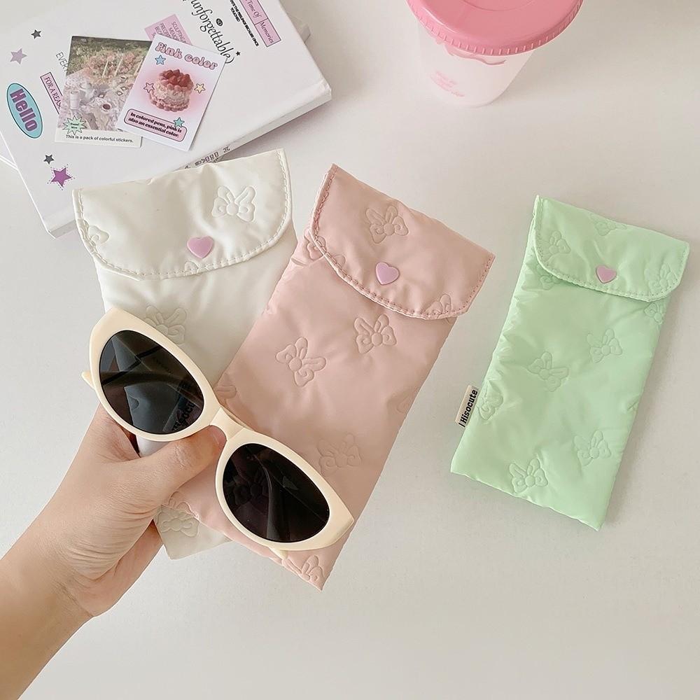 Lightweight Student Stationery Pouch with Button Cosmetic Bag New Glasses Protective Cover