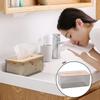 Minimalist Tissue Box Kitchen and Office Modern Transparent Facial Tissues Dispenser Storage
