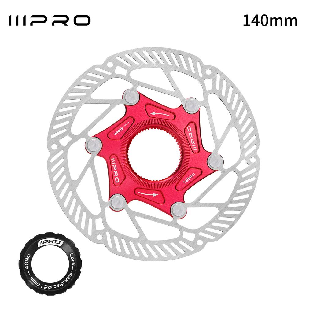 160mm 140mm Centerlock Brake Disc Floating 160mm 140mm 6 Screws Disc Rotor Cooled Lightweigh for Mtb Road Mountain Bike