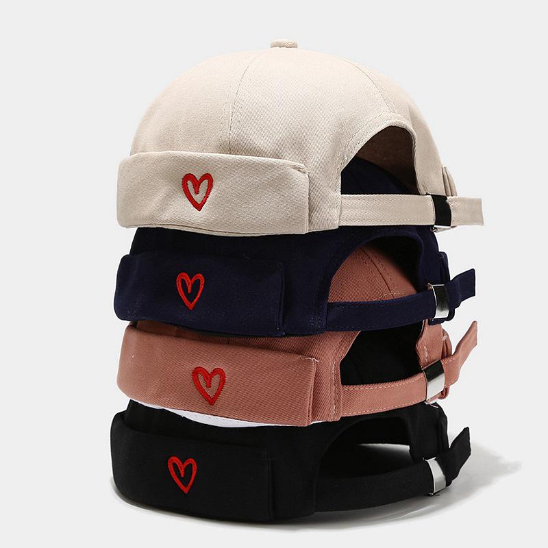 Heart-Shaped Melon Skin Women's Trendy Retro Casual Painter Hat