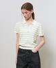 GENERALIDEA Striped Collar Half Knit [Ivory] / Gf2Lkp525