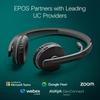 EPOS ADAPT 260 Wireless Bluetooth Headset Comfortable Black - Noise-Canceling Microphone, Multi-Device Connectivity, Long-Lasting Playback, Fit,