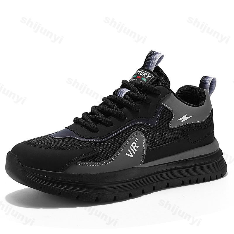 Fashion 2025 Spring Men's Low Top Thick Sole Casual Shoes Mesh Breathable Fashion Trend Sports Shoes Comfortable Lace-up Chunky sneakers