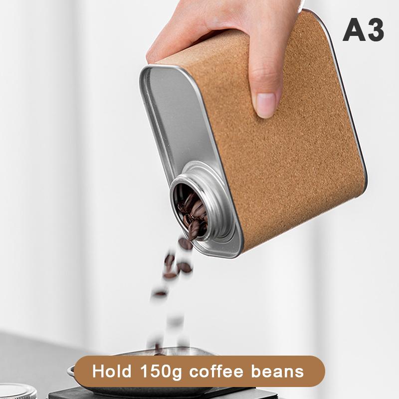 Versiegelter Kaffeebohnen-Aufbewahrungsbehälter mit Deckel, Outdoor-Camping-Kaffeebohnen-Aufbewahrungsbehälter, Feuchtigkeitsgeschützter und Frische-Erhaltender Behälter