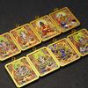 Gold-Painted Tibetan Thangka Pendant with Eight Guardian Deities in Zhakiram Mahakala Gau Design