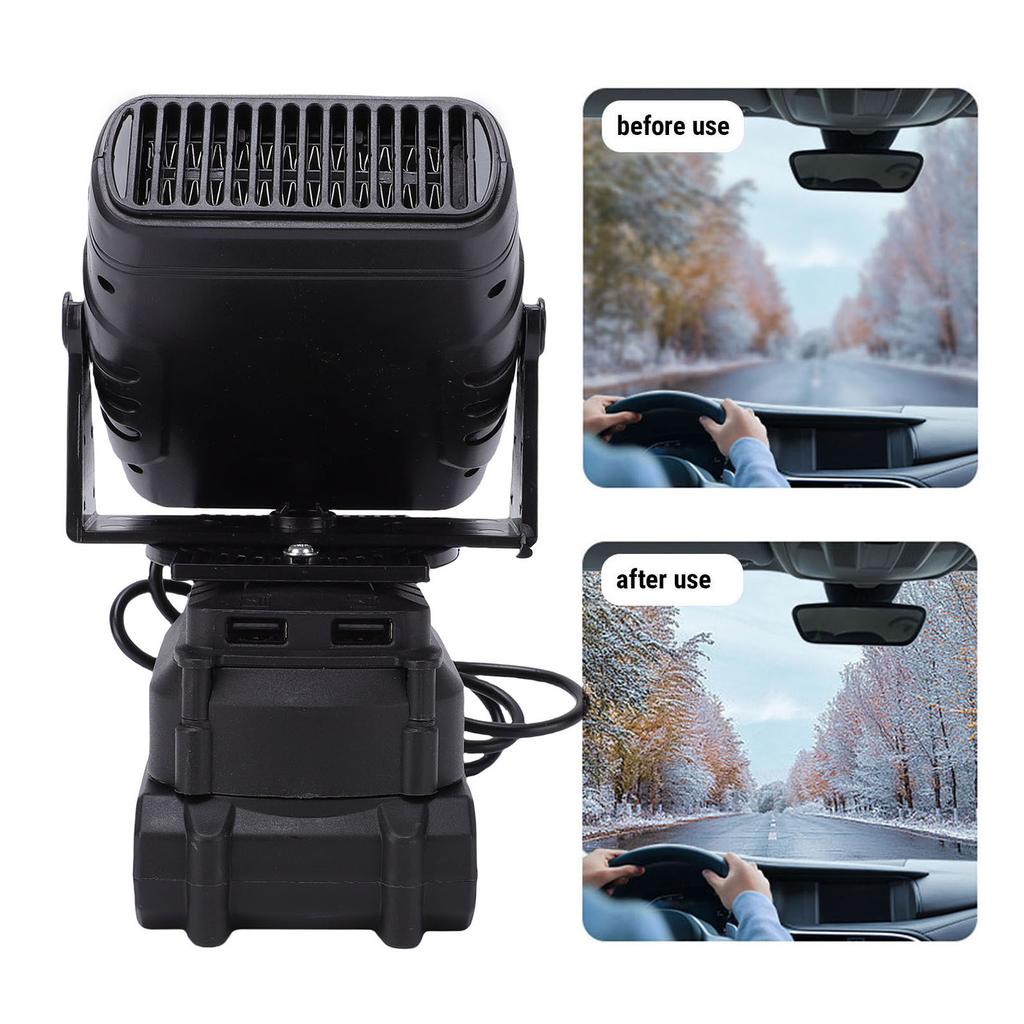Car Heater 50w 360 Degrees  Rotation Quiet Anti Tip Over Car Heater Defogger for Electric Tricycle Construction Site Outdoor
