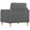 Vidaxl Armchair, Dark Gray, 60 Cm, Upholstered In Fabric