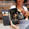 Suitable for Samsung A13 phone case, magnetic anti-drop A71 leather case, A35 protective cover with card slot, flip cover type