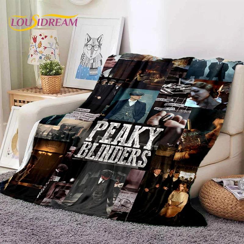 Coperta morbida in flanella 3D P-Peaky Blinders Tommy Shelby per Letti Camera da letto Divano Picnic, Coperta da lancio per Coprire Esterni Tempo libero Regalo