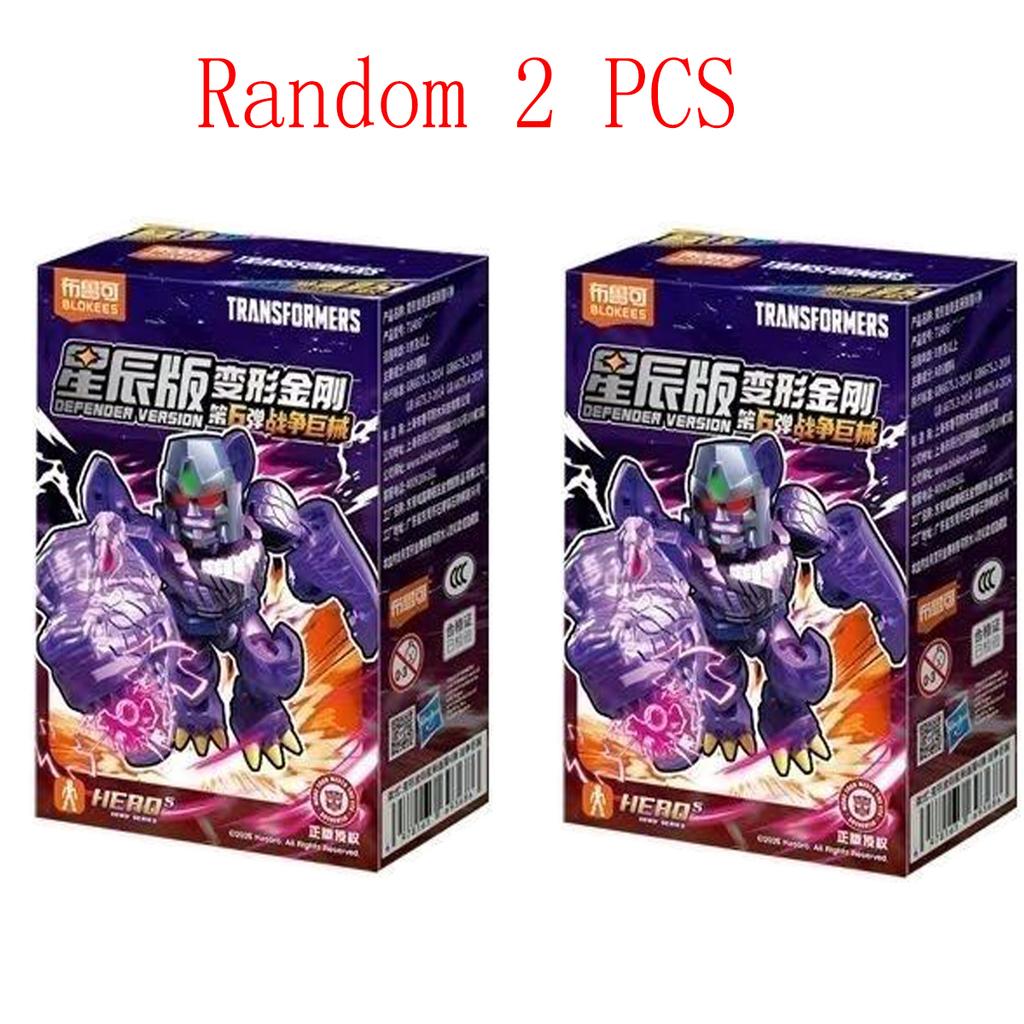 Original Blokees Transformers Defender Version Vol.4 Serie Blind Box Anime Zubehör Bauspielzeug Sammlermodell Lustige Geschenke