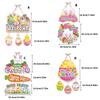 Modifiable Spring Paper Door Art Contains 4 Designs Easter Party Supplies Home Accessories For Creative Seasonal Decors