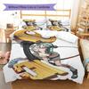 Gachiakuta Pattern Bedding,Quilt Set Quilt Cover Pillowcase Home Birthday Gift (1 * duvet cover + 2 * pillowcase, without core)