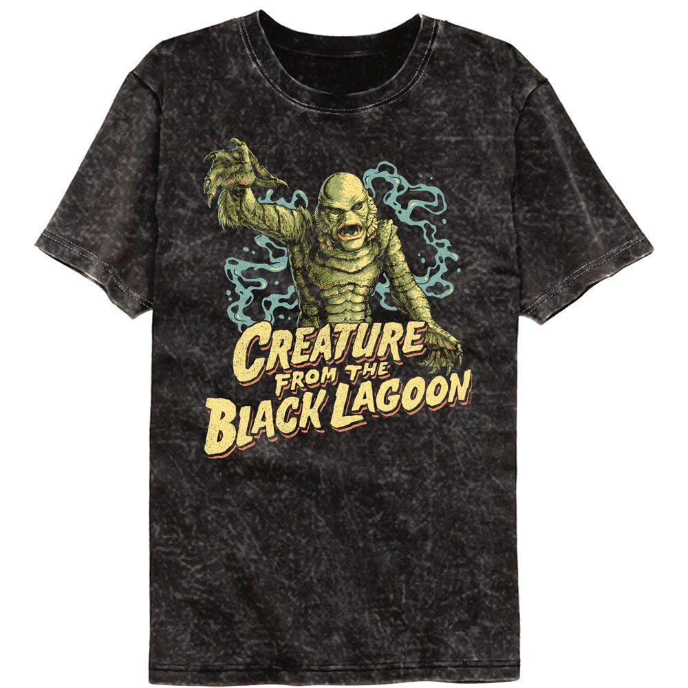 Universal Monsters Black Lagoon Shuffle Black Colortone Mineral Wash Movie Shirt XXL