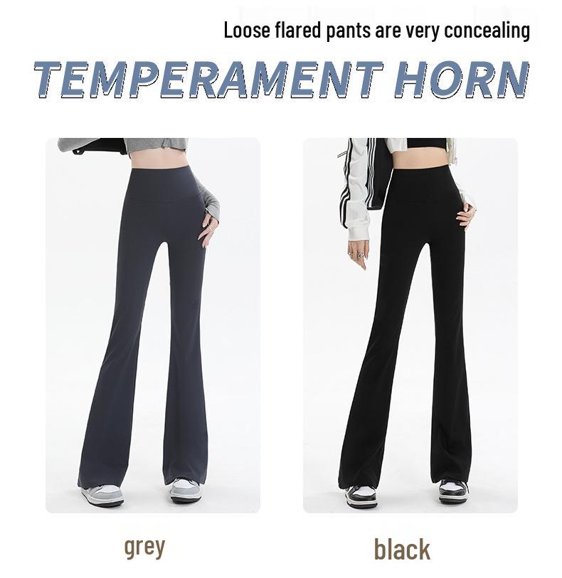 Barbie Hosen mit weitem Bein: Hohe Taille, Hohe Elastizität, Koreanischer Stil Herbst/Winter Leggings für Damen