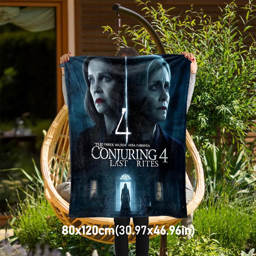 

1PC Conjuring Last Rites Outdoor Flannel Blanket Soft Plush Decor for Picnics, camping,Bedroom, Playroom, Office1207A 80x120cm(31x47inch)
