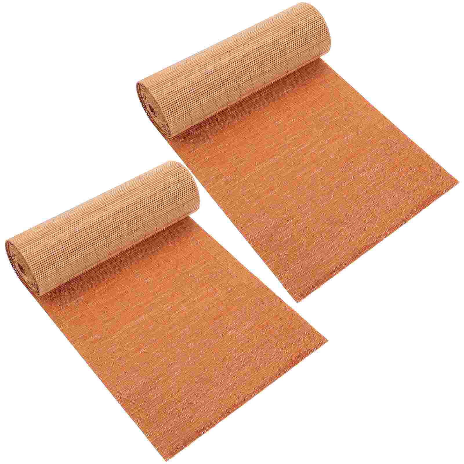 

1pc Bamboo Tea Mat Runner Table Placemat Decorative Coffee House Wall Banner Curtailed Dust Oil Easy Wash Cut 200x20x0.1cm