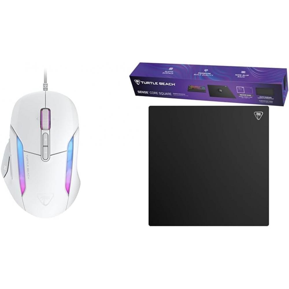 Проводная игровая мышь Turtle Beach   Стандартный набор с ковриком для мыши Kone Ii Белый