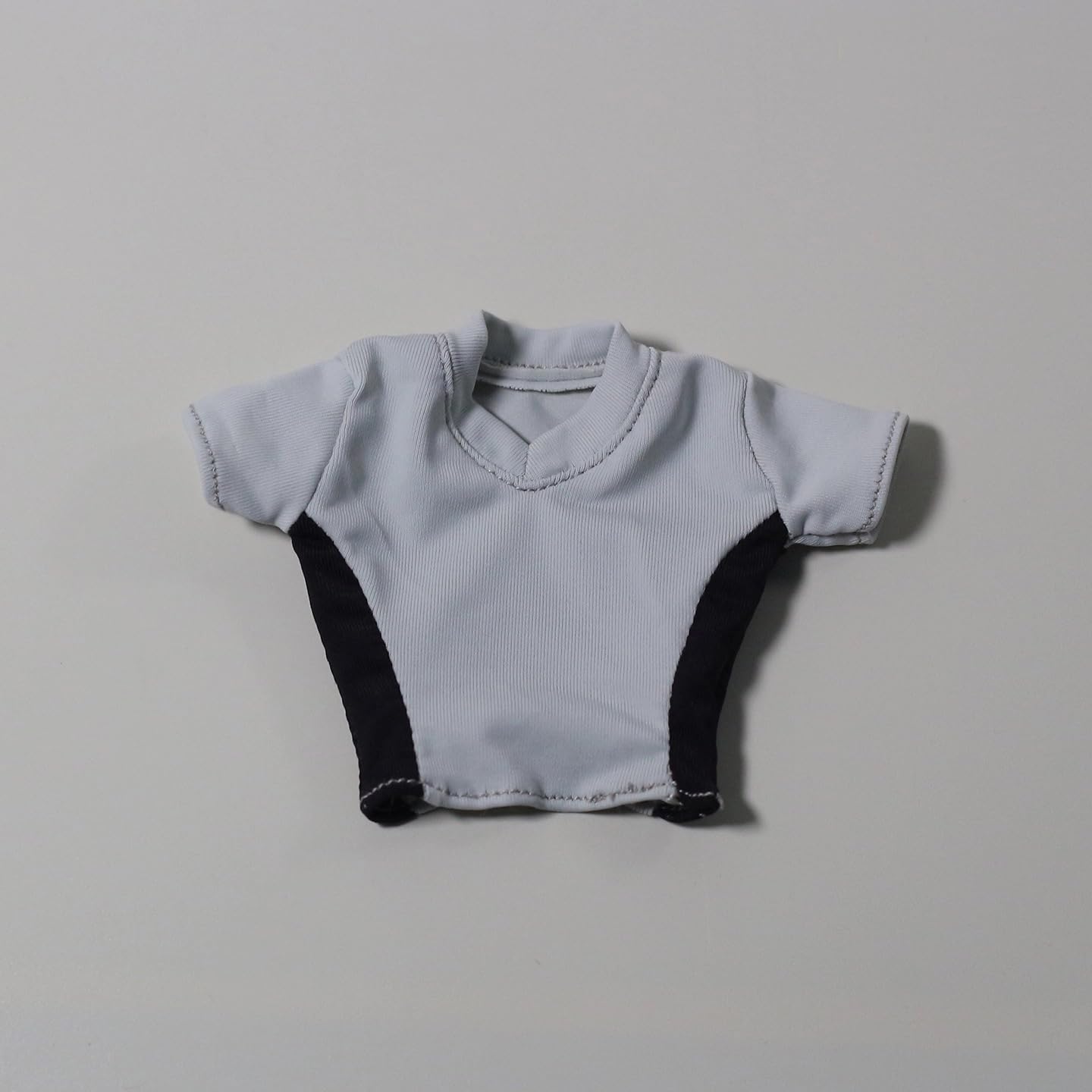 

HAMRETHYPPZ 16 Scale Costume for Female Figure, Jersey, Short Sleeve Top (Body, Head, Shoes, etc. Not Included) (Gray)