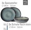 Villeroy & Boch Lave Gris Yemek Takımı, 4 Parça (10-4259-8548)
