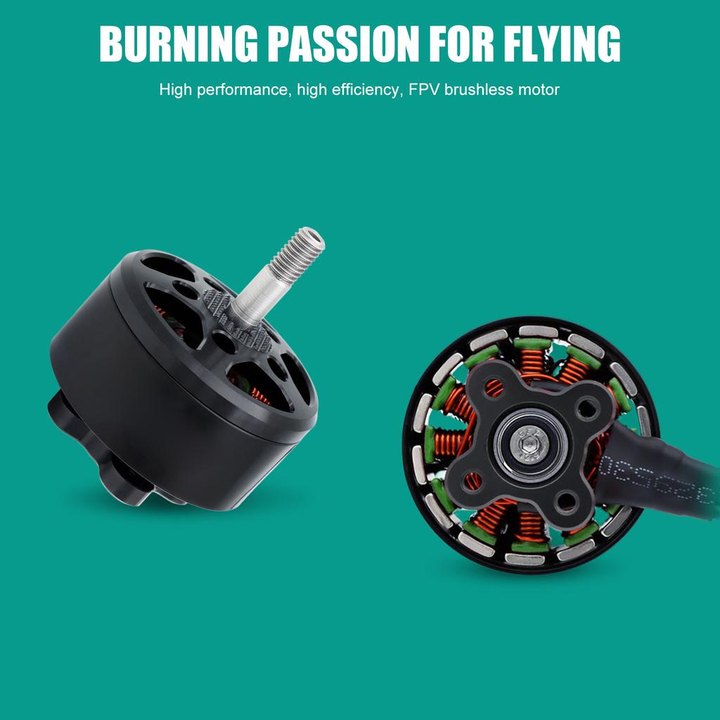 14 Pole Brushless Motor with M5 Shaft, 18AWG Silicone Wire 250mm for Remote Control FPV Quadcopter 1280KV