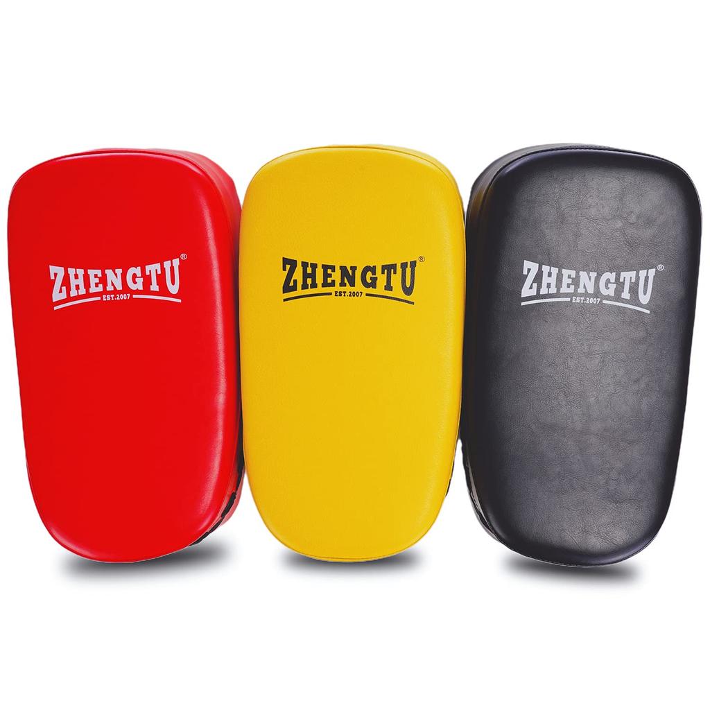 ZHENGTU Kick Punching Boxing Martial Boxing and Mitts, Mitts, Mitts, Lightweight, Arts, Karate, Training, Practice, Exercise… (Red White)