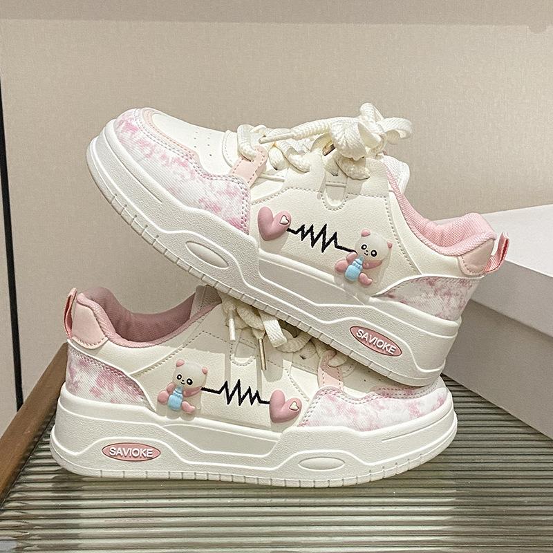 

2025 little white shoes women s spring new Korean version ins female students leisure sports versatile board shoes street auction P308 35