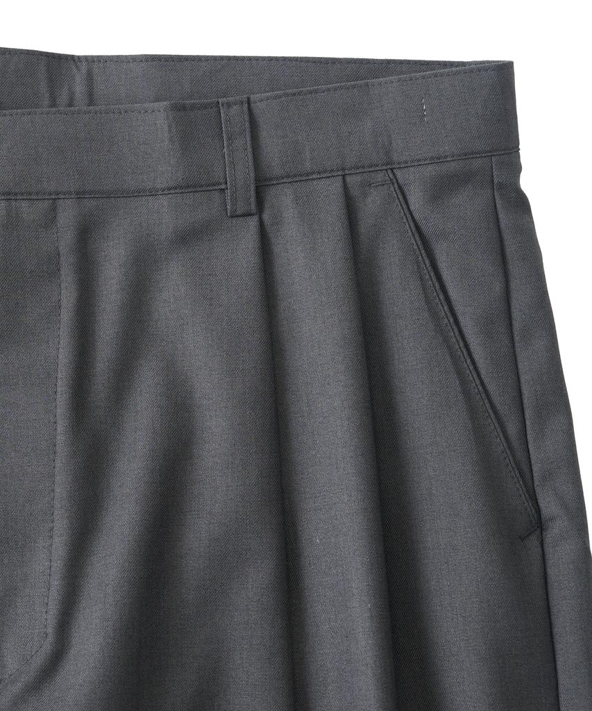 ANALOG MOOD Easy Tr Balloon Pintuck Slacks (Charcoal)