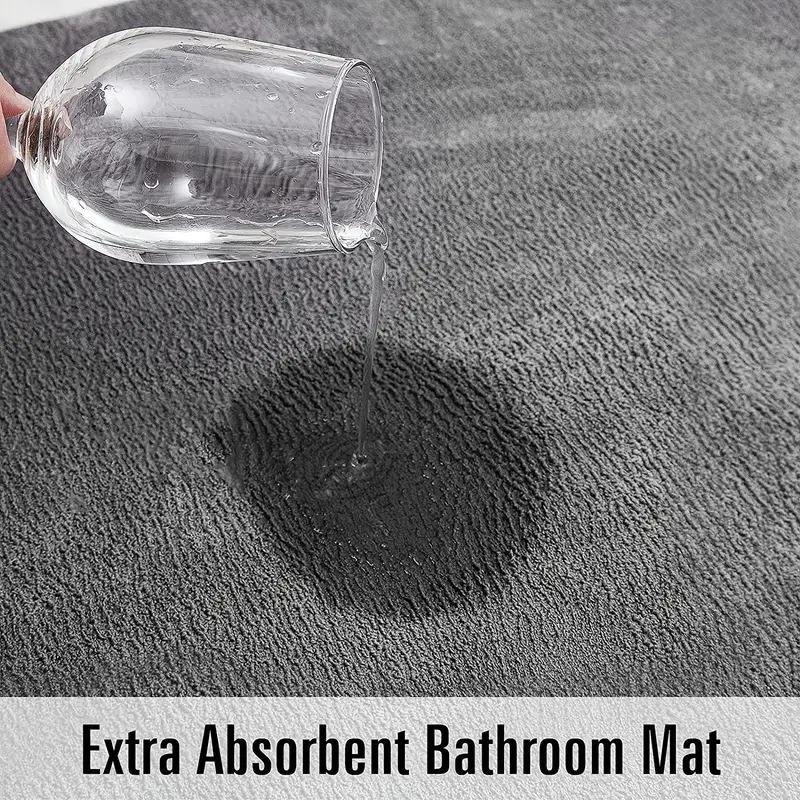 Bathroom Mat Bath Non-slip Carpets In Wash Basin Bathtub Side Floor Rug Shower Room Doormat Memory Foam 3D Pad