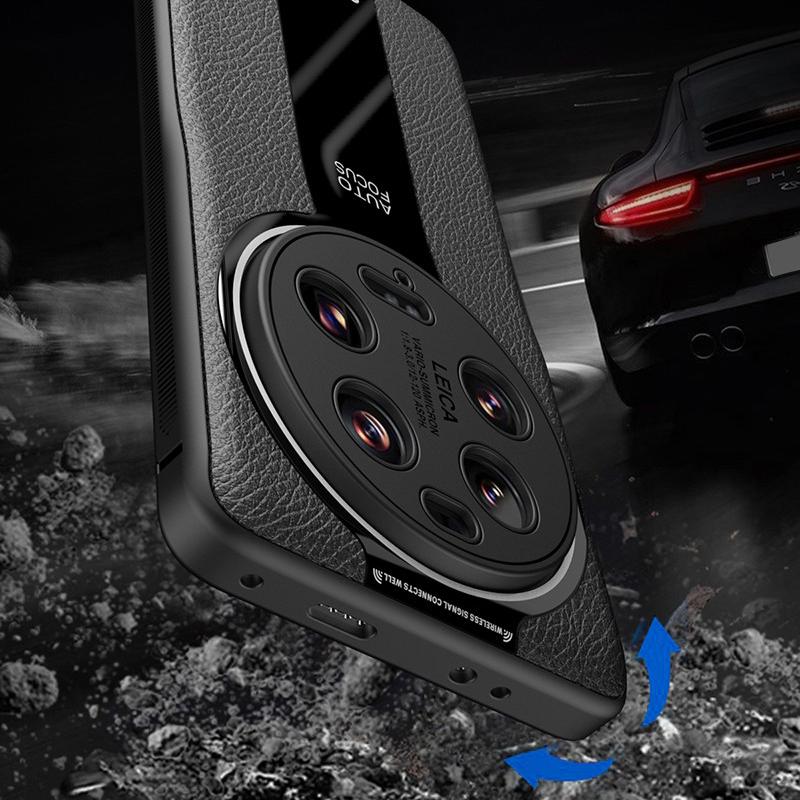 Q.COO Für Xiaomi 13 Ultra Handyhülle TPU+Acryl+PU-Leder Handyhülle