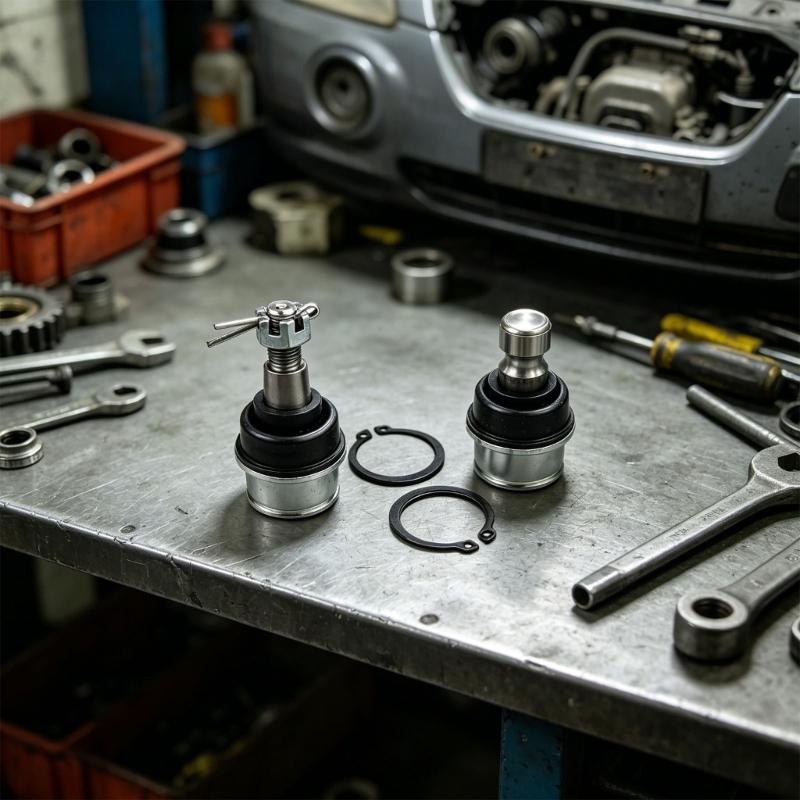 Paar Kugelgelenke für Nutzfahrzeuge zur Verwendung bei A-Arm-Reparatur, Set für obere und untere Fahrwerksgelenke, Staubmanschetten, Sicherungsklammern und Referenz 706203084