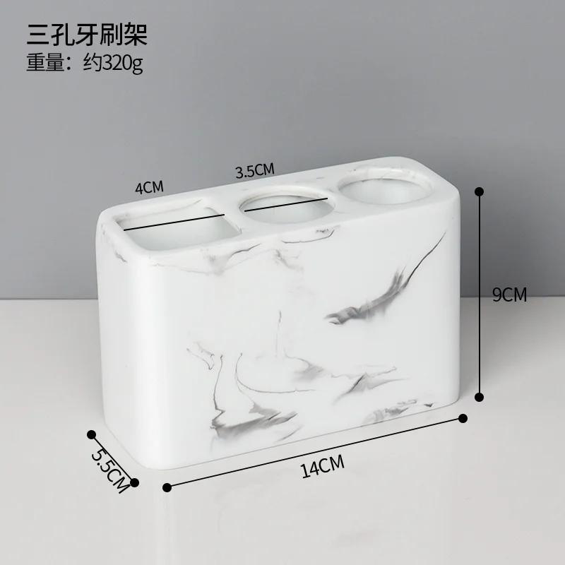 

Creative Resin Marble Toothbrush Shelf Toiletries Furniture Household Bathroom Toothbrush Storage Shelf Bathroom Accessories New