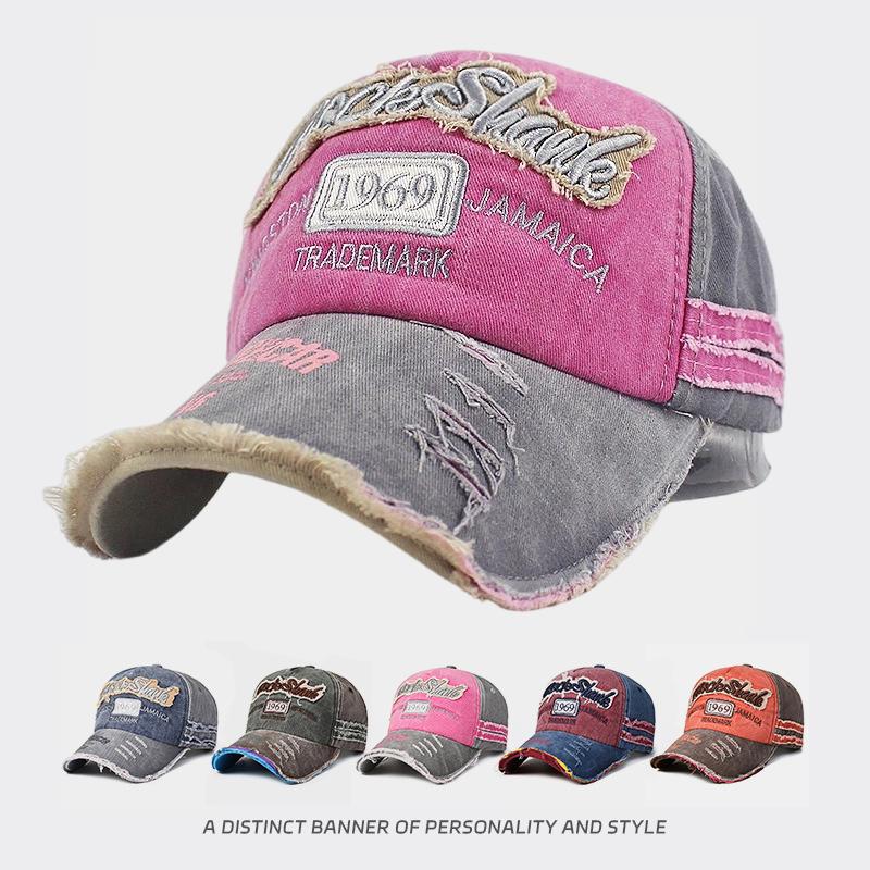 Unisex Duck Caps Washed 1969 Embroidery Baseball Cap Adjustable For Women Men Sport Visors Vintage Snapback Cap