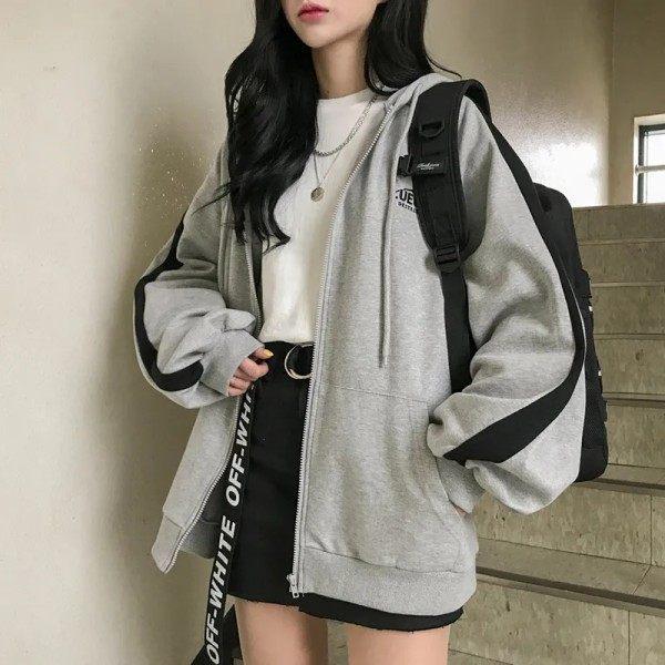 Early Autumn Korean Style Trendy Loose Hoodie Women's Outerwear