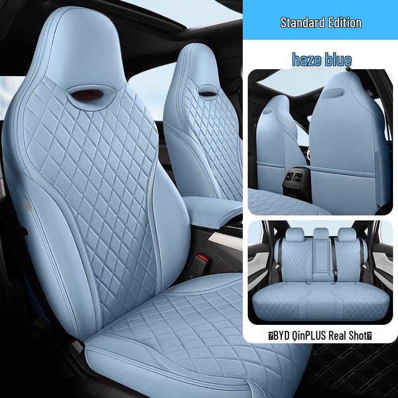 BYD Qin PLUS Sedan Leather Seat Cover: 5-Seat, All-Season, Full Coverage