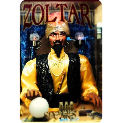 

Witch Metal Sign Zoltar Fortune Teller Machine Speaks Crystal Ball Turban aluminum 20x30cm
