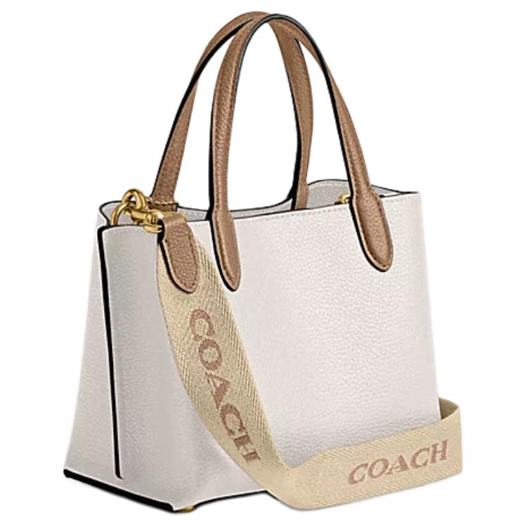 COACH Willow Pebbled Leather One Shoulder Crossbody Tote Bag, Shopping Bag, Handbag Small Women's Light Pink CW549-B4CAH