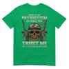 Patriotic Veteran Usa Flag American Military War Hero Skull Tshirt