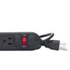 6 Outlet Power Strip Flat Plug Easy to Use Portable with Switch for Garage Business