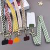 Pearl Pendant Phone Antilost Lanyard Wide Cloth Cell Phone Lanyard  Necklace Cord