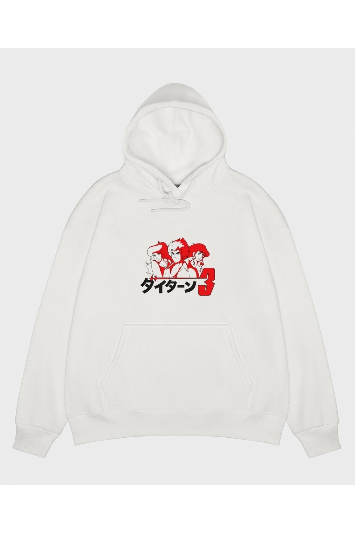 

Unisex Ekru Kapşonlu Sweatshirt 138 D3 Trio
