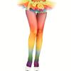 Japanese Dopamine Rainbow Stockings Gradual Change Stockings Large Size Women's Summer Thin Anti-hook Silk Durable Pantyhose