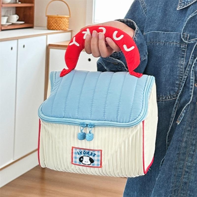 Creative Cosmetic Organizer With Spacious Designs Casual Makeup Bag Handbag For Fashionable Traveler And Everyday Use