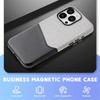 Microfiber Card Holder Leather Magnetic Case for Magsafe IPhone 16 15 14 13 12 Pro Max Plus 16Pro i16 i15 ProMax Mac Safe Cover